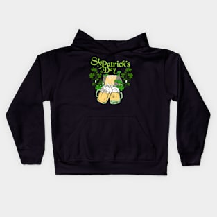 St Patricks Day Pilsen Beer Waterfall Kids Hoodie